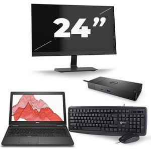 Dell Precision 3520 - Intel Core i7-7e Generatie - 15 inch - 16GB RAM - 512GB SSD - Windows 11 + 1x 24 inch Monitor Zichtbaar gebruikt