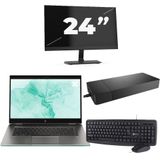 HP ZBook Studio G5 - Intel Core i7-8e Generatie - 15 inch - 16GB RAM - 256GB SSD - Windows 11 + 1x 24 inch Monitor Zichtbaar gebruikt