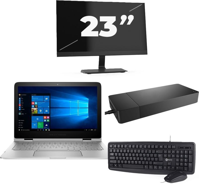 Lenovo ThinkPad L13 G2 - Intel Core i5-11e Generatie - 13 inch - 16GB RAM - 256GB SSD - Windows 11 Home + 1x 23 inch Monitor Nette Staat