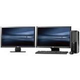 HP Pro 6300 SFF - Intel Pentium G630 - 4GB - 500GB HDD + Dual 2x 24'' Widescreen LCD - Win 10