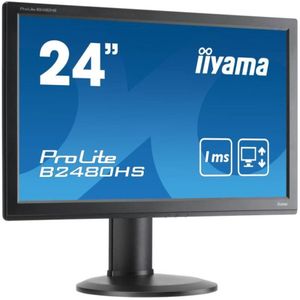 iiyama ProLite B2480HS - 24 inch - 1920x1080 - DVI - HDMI - VGA - Zwart Nette Staat