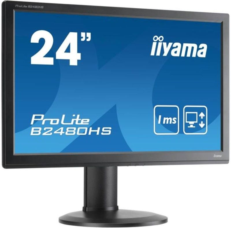 iiyama ProLite B2480HS - 24 inch - 1920x1080 - DVI - HDMI - VGA - Zwart Nette Staat