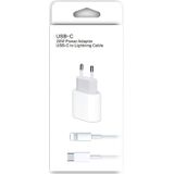 Apple iPhone X - 20W Snellader met Lightning Cable (OEM)