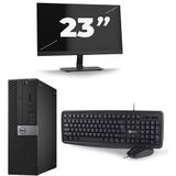 Dell Optiplex 7040 Micro Tower - Intel Core i7-6e Generatie - 16GB RAM - 256GB SSD - Windows 11 + 1x 23 inch Monitor Nette Staat