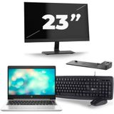 HP ProBook 440 G7 - Intel Core i5-10e Generatie - 14 inch - 8GB RAM - 256GB SSD - Windows 11 + 1x 23 inch Monitor Zichtbare schade