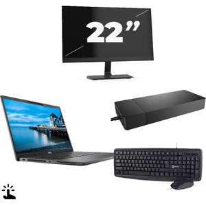 Dell Latitude 7420 - Intel Core i5-11e Generatie - 14 inch - Touch - 16GB RAM - 256GB SSD - Windows 11 Home + 1x 22 inch Monitor Nette Staat