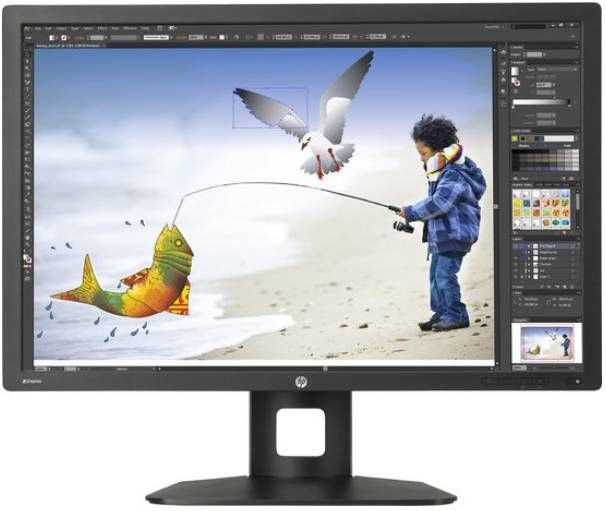 HP Z Display Z30i - 30 inch - 2560x1600 - DP - DVI - HDMI - VGA - Zwart Nette Staat
