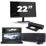 Dell Latitude 5491 - Intel Core i5-8e Generatie - 14 inch - 16GB RAM - 256GB SSD - Windows 11 + 1x 22 inch Monitor Nette Staat