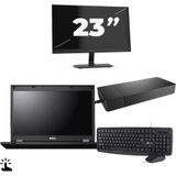 Fujitsu Lifebook E5510 - Intel Core i7-10e Generatie - 15 inch - Touch - 16GB RAM - 256GB SSD - Windows 11 Home + 1x 23 inch Monitor Zichtbaar gebruikt