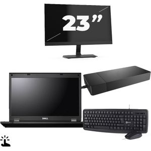 Fujitsu Lifebook E5510 - Intel Core i7-10e Generatie - 15 inch - Touch - 16GB RAM - 256GB SSD - Windows 11 Home + 1x 23 inch Monitor Zichtbaar gebruikt