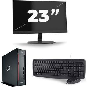 Fujitsu Esprimo Q556 USFF - Intel Core i5-6e Generatie - 8GB RAM - 256GB SSD - Windows 11 + 1x 23 inch Monitor Nette Staat