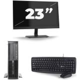 HP Compaq Elite 8300 SFF - Intel Core i3-3e Generatie - 8GB RAM - 128GB SSD - Windows 10 + 1x 23 inch Monitor Nette Staat