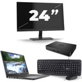 Dell Latitude 7300 - Intel Core i7-8e Generatie - 13 inch - 16GB RAM - 256GB SSD - Windows 11 + 1x 24 inch Monitor Zichtbaar gebruikt