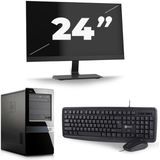 HP Pavilion 7000 Micro Tower - Intel Core i7-2e Generatie - 16GB RAM - 512GB SSD - Windows 10 + 1x 24 inch Monitor Nette Staat