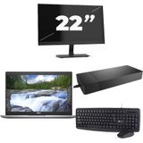 Dell Latitude 5320 - Intel Core i3-11e Generatie - 13 inch - 16GB RAM - 256GB SSD - Windows 11 Home + 1x 22 inch Monitor Nette Staat