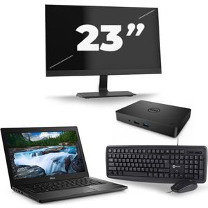 Dell Latitude 3400 - Intel Core i5-8e Generatie - 14 inch - 16GB RAM - 256GB SSD - Windows 11 + 1x 23 inch Monitor Nette Staat