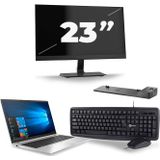 HP EliteBook 850 G7 - Intel Core i5-10e Generatie - 15 inch - 16GB RAM - 512GB SSD - Windows 11 + 1x 23 inch Monitor Zichtbaar gebruikt