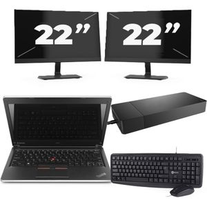 HP Envy notebook 13 - Intel Core i5-7e Generatie - 13 inch - 8GB RAM - 256GB SSD - Windows 11 Home + 2x 22 inch Monitor Zichtbare schade