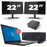 Dell Latitude 7490 - Intel Core i7-8e Generatie - 14 inch - Touch - 16GB RAM - 512GB SSD - Windows 11 + 2x 22 inch Monitor Zichtbaar gebruikt
