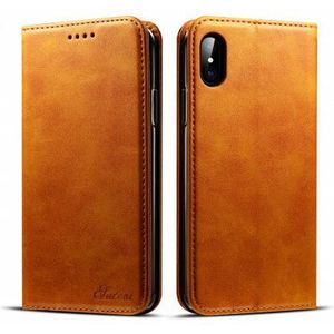 iPhone X/ XS Hoesje - 100% Leer - Bruin