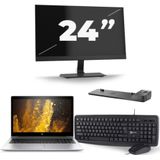 HP EliteBook 850 G5 - Intel Core i7-8e Generatie - 15 inch - 16GB RAM - 256GB SSD - Windows 11 + 1x 24 inch Monitor Zichtbaar gebruikt