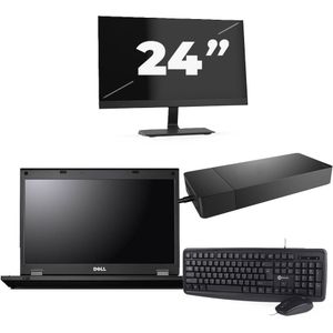 Fujitsu Lifebook E5510 - Intel Core i3-10e Generatie - 15 inch - 16GB RAM - 256GB SSD - Windows 11 Home + 1x 24 inch Monitor Nette Staat