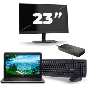 Dell Latitude 3380 - Intel Core i3-6e Generatie - 13 inch - 8GB RAM - 256GB SSD - Windows 11 + 1x 23 inch Monitor Zichtbaar gebruikt