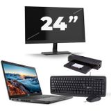 Dell Latitude 5400 - Intel Core i5-8e Generatie - 14 inch - 16GB RAM - 512GB SSD - Windows 11 + 1x 24 inch Monitor Zichtbare schade