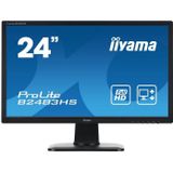 iiyama ProLite B2483HS-B1 - 24 inch - 1920x1080 - DVI - HDMI - VGA - Zwart - Zonder voet Nette Staat