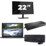 Dell Latitude 3420 - Intel Core i3-11e Generatie - 14 inch - 16GB RAM - 256GB SSD - Windows 11 Home + 1x 22 inch Monitor Zichtbaar gebruikt