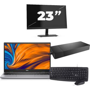 Dell Latitude 3320 - Intel Core i5-11e Generatie - 14 inch - 8GB RAM - 256GB SSD - Windows 11 Home + 1x 23 inch Monitor Nette Staat