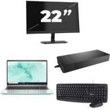 HP ProBook 650 G8 - Intel Core i5-11e Generatie - 15 inch - 16GB RAM - 256GB SSD - Windows 11 Home + 1x 22 inch Monitor Zichtbaar gebruikt