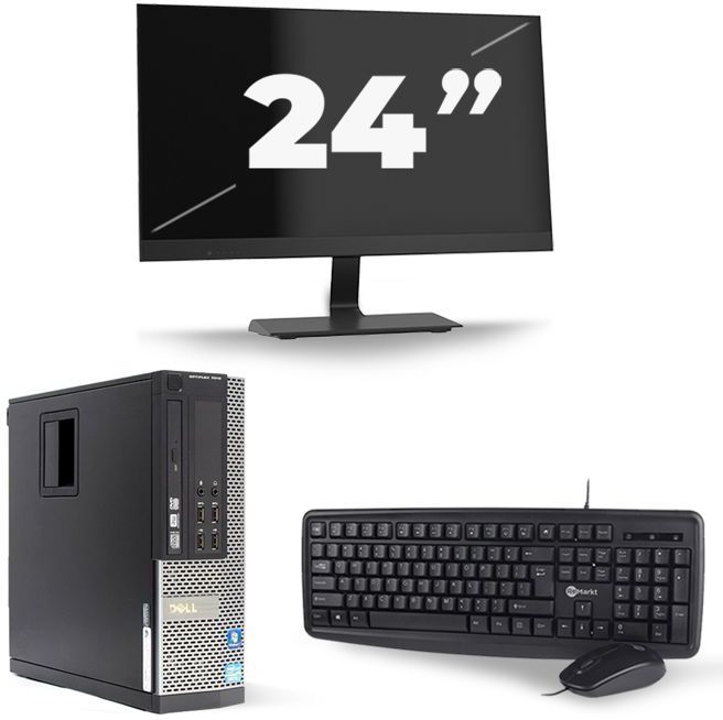 Dell Optiplex 7010 SFF - Intel Core i7-3e Generatie - 16GB RAM - 256GB SSD - Windows 10 + 1x 24 inch Monitor Nette Staat