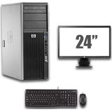 HP Z400 Workstation - Xeon W3520 - Nvidia Quadro - 8GB - 500GB HDD + 24 inch Widescreen LCD - Win 10