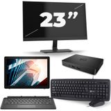 Dell Latitude 5285 - Intel Core i5-7e Generatie - 12 inch - 8GB RAM - 256GB SSD - Windows 11 + 1x 23 inch Monitor Zichtbaar gebruikt