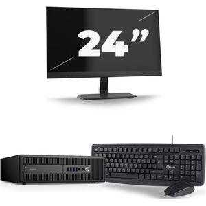 HP ProDesk 600 G3 USFF - Intel Core i5-7e Generatie - 8GB RAM - 256GB SSD - Windows 11 + 1x 24 inch Monitor Nette Staat