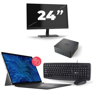 Dell Latitude 7320 - Intel Core i7-11e Generatie - 13 inch - 8GB RAM - 512GB SSD - Windows 11 + 1x 24 inch Monitor Nette Staat