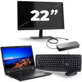 Fujitsu LifeBook E549 - Intel Core i5-8e Generatie - 14 inch - 16GB RAM - 256GB SSD - Windows 11 + 1x 22 inch Monitor Zichtbaar gebruikt