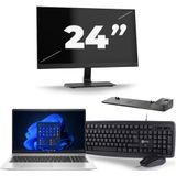 HP Probook 450 G8 - Intel Core i5-11e Generatie - 15 inch - 16GB RAM - 256GB SSD - Windows 11 + 1x 24 inch Monitor Nette Staat