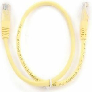 Cablexpert UTP CAT5e Patch Cable, yellow, 0.5m