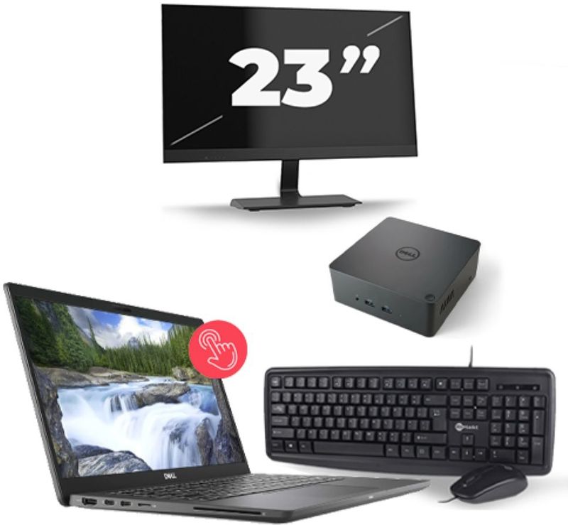 Dell Latitude 7310 - Intel Core i7-10e Generatie - 13 inch - 16GB RAM - 256GB SSD - Windows 11 Home + 1x 23 inch Monitor Nette Staat