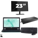 Dell Latitude E5270 - Intel Core i3-6e Generatie - 12 inch - Touch - 8GB RAM - 256GB SSD - Windows 11 Home + 1x 23 inch Monitor Nette Staat