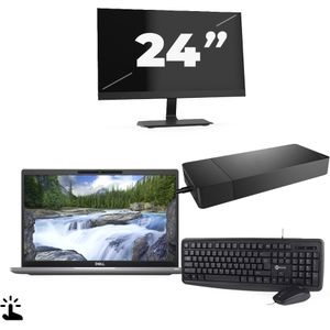 Dell Latitude 7320 - Intel Core i5-11e Generatie - 13 inch - Touch - 16GB RAM - 256GB SSD - Windows 11 Home + 1x 24 inch Monitor Zichtbaar gebruikt