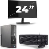 Fujitsu Esprimo E710 SFF - Intel Core i3-3e Generatie - 8GB RAM - 256GB SSD - Windows 10 + 1x 24 inch Monitor Nette Staat