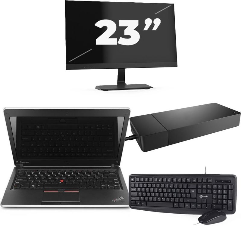 HP Envy notebook 13 - Intel Core i5-7e Generatie - 13 inch - 8GB RAM - 256GB SSD - Windows 11 Home + 1x 23 inch Monitor Zichtbare schade