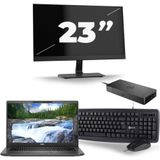 Dell Latitude 7400 - Intel Core i5-8e Generatie - 14 inch - 16GB RAM - 256GB SSD - Windows 11 + 1x 23 inch Monitor Zichtbare schade