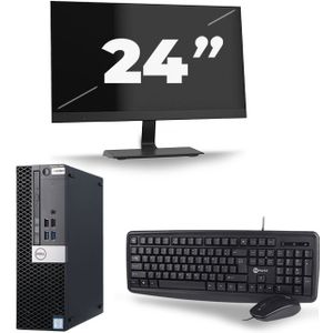 Dell Optiplex 7040 SFF - Intel Core i5-6e Generatie - 8GB RAM - 256GB SSD - Windows 11 + 1x 24 inch Monitor Nette Staat