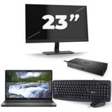 Dell Precision 3541 - Intel Core i7-9e Generatie - 15 inch - 16GB RAM - 256GB SSD - Windows 11 + 1x 23 inch Monitor Nette Staat