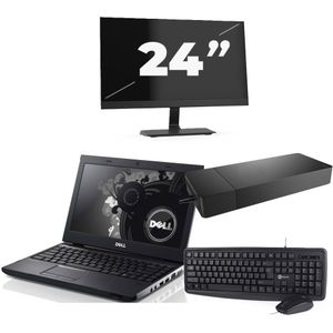 Dell Precision 3350 - Intel Core i7-10e Generatie - 15 inch - 16GB RAM - 256GB SSD - Windows 11 + 1x 24 inch Monitor Nette Staat