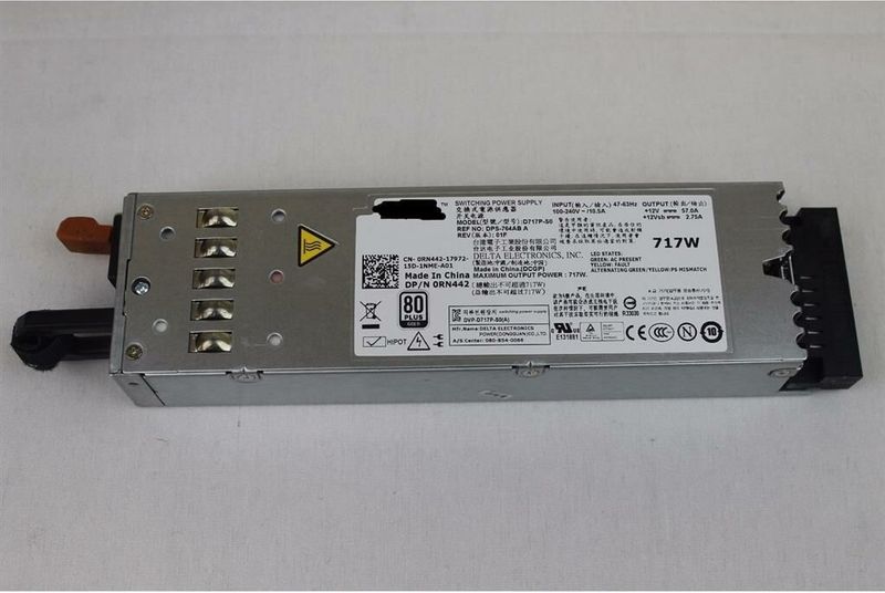Power Supply for DELL PowerEdge R610 series DPS-764AB A, 717 Watt refurbished